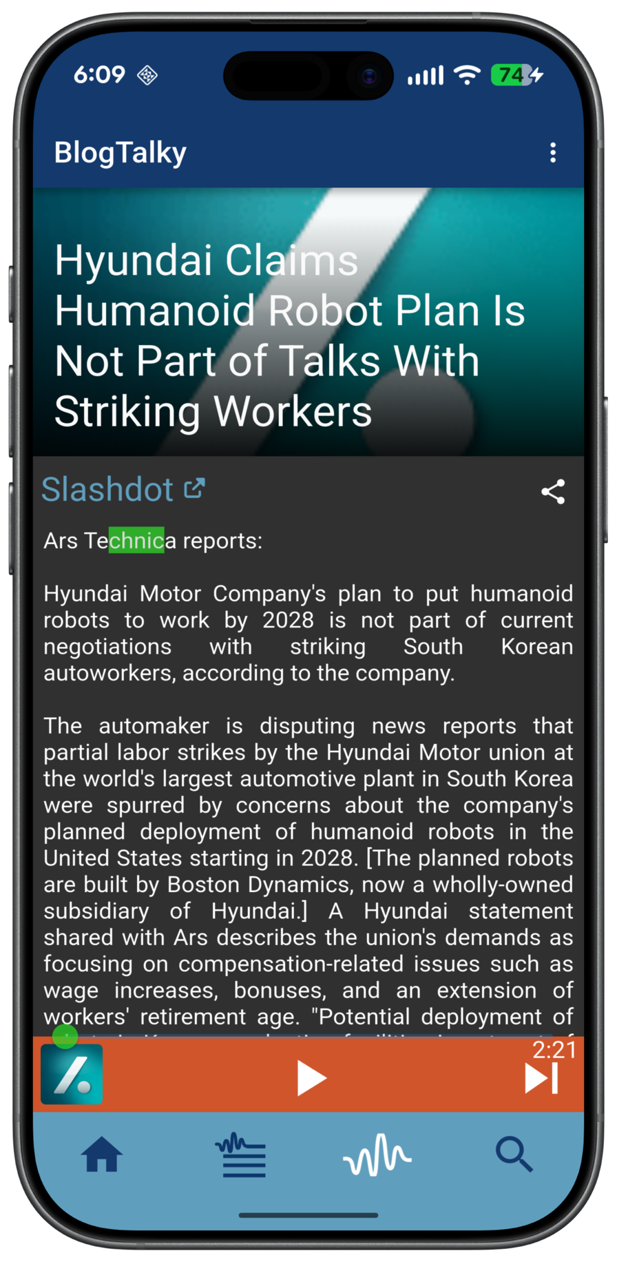 BlogTalky Mobile App Screenshot
